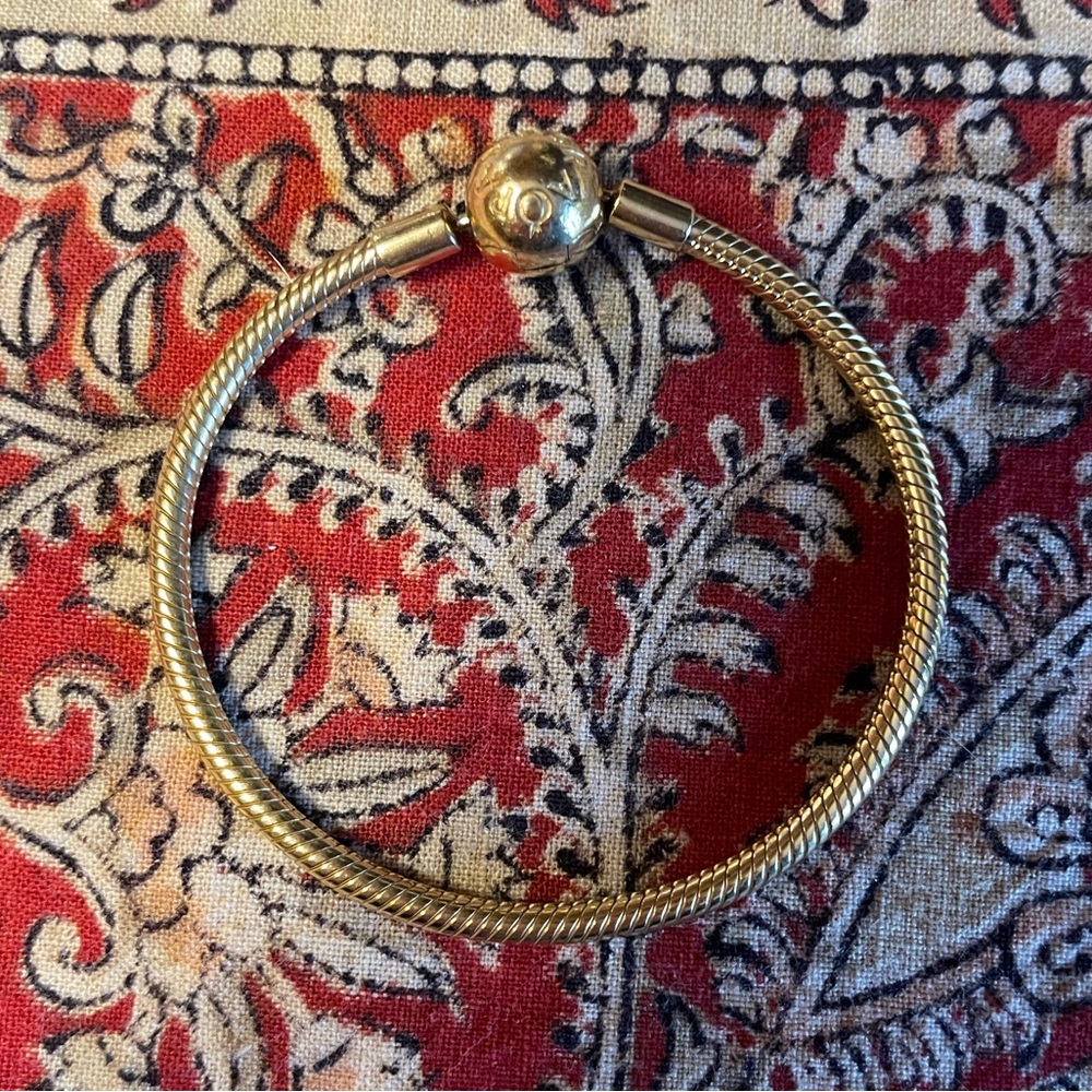Pandora Moments Gold-Plated Snake Chain Bracelet